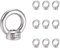 Ringmutter M6, 10 Stück Ringmutter 304 Edelstahl, Ringmuttern, Hardware Ringösen zum Heben von Zubehör Augenmutter