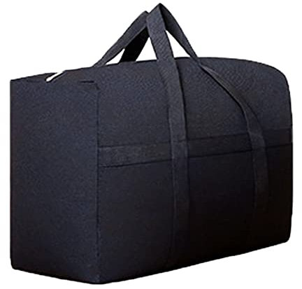 King Size Duvets Storage Bag, 125L Heavy Duty, Waterproof 600D Oxford Quilt Storage Bag with Zipper and Handle for Pillows, Bedding, Down Jacket