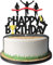 Sports Marathon Happy Birthday Cake Topper - Marathon Birthday Party Supplies - Girls Marathon Party Cake Topper Decoration
