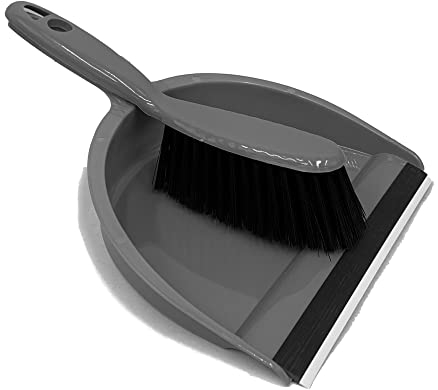 Hi-Gear Dustpan & Brush, Grey, One Size