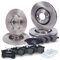 ATEC Germany Bremsenset inkl. Bremsscheiben Vorne Ø 283 mm Belüftet + Hinten Ø 249 mm Voll + Bremsbeläge Vorne & Hinten Kompatibel mit CITROËN C4 (LA_) (LC_), PEUGEOT 307 (3A/C) (3E 3H)