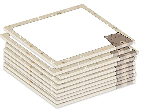 PRICARO Notizblock Grizzlybär, magnetisch, A7, 10 Stück