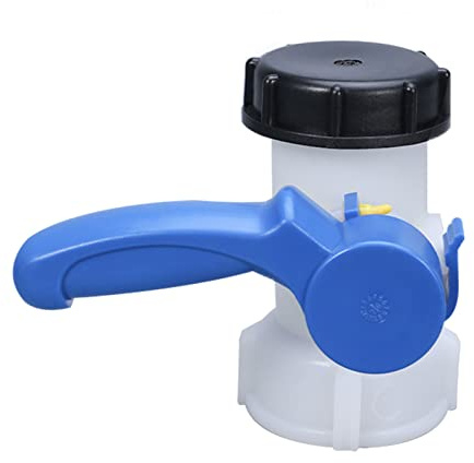 FUFRE IBC Auslaufhahn 1000 Liter Wassertank Zubehör, IBC Regentonne Schlauchanschluss Auslaufhahn, Universal Klappenhahn IBC Wassertank Adapter für Ablasshahn Regentonne Kanister Container (3)