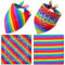 SATINIOR 2 Stück LGBT Gay Pride Regenbogen Bandanas Baumwolle Gay Pride Stirnband Streifen Paisley Mehrfarbig Halstuch LGBTQA Zubehör Süßes Einstecktuch Schal für Damen Herren Kopf Haar Geschenk