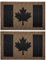 2 x Kanada-Flagge reflektierender Aufnäher militärisch taktisch kanadisch Infrarot IR-Patches Moral-Emblem Applikation Schlaufenhaken Schulterhaken Aufnäher fürRucksack auf der Rückseite