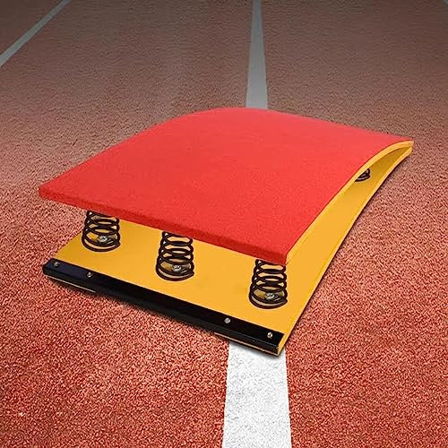 RENLXFI Gymnastik Sprungbretter Vault, Sportgeräte für Teenager Turner Ausbildung und Verbesserung der Voltigierfähigkeiten, elastische Rampe einschließlich 6 Frühling