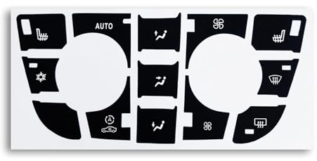 Kompatibel mit Opel für Astra J, Auto-Armaturenbrett-Befestigung, Klimaanlage, CD, MP3-Panel, Radio-Knopf-Aufkleber, Reparatur-Aufkleber, Innenverkleidung (Color : B)