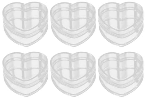 6er-Set Herzförmige Geschenkbox Mit Deckel,Packmaterialien Geschenkverpackungen Geschenkkartons Geschenkbox Ideale Geschenkboxen mit Deckel für Valentinstag