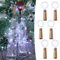 LEECOCO Led flaschenlicht, 2m 20LEDs Flaschenlichterkette korken， Fee lichterkette flaschenkorken für Weihnachten,Party, Hochzeit (6 Stück Kaltweiß（Dual-Batterien）