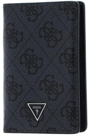 GUESS Mito Flat Card Holder Schwarz - Unisex-Erwachsene - Card Holder - Synthetik-Material - GUESS Logo eingearbeitet