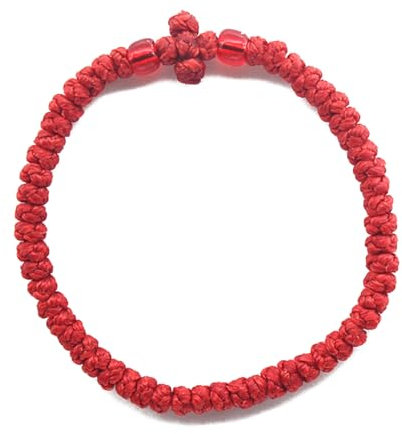 [Lerpwige] Adjustable Greek Orthodox Prayer Rope Bracelet Christian Religious Hand Chain Fine Artisan Jewelry Handmade Christian Orthodox Hand Chain for Believers