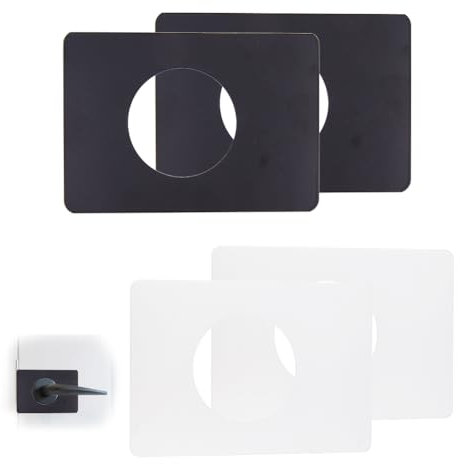 SUPERFINDINGS Door Lock Repair Plates Door Reinforcement Plate Door Knob Repair Backplate Stainless Steel Door Handle Fixing Cover for Fix Door Locks Prevent Wobbly