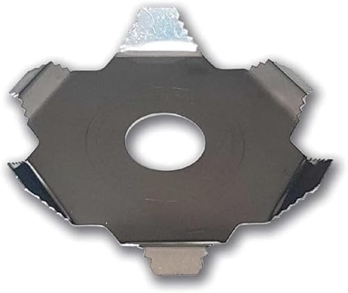 Generico Disco Anti Avvolgimento decespugliatore per Erbacce - Ricambio Compatibile - con Disegno seghettato - in Acciaio