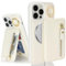 SailorTech iPhone 13 Pro Max Case with Card Holder, Stand, Kickstand, Zipper - White