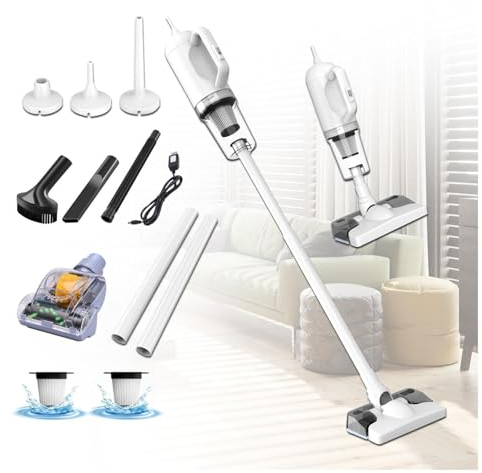 MeLtor Aspira E Lava Pavimenti Casa 5 in 1 Batteria Portatile Ricaricabile, Scopa a Vapore Lavapavimenti Senza Filo per Pulizia Domestica/Capelli/Polvere/Lavapavimenti