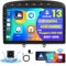 [8Cores 4G+64G] Hikity Autoradio Android 15 Für Peugeot 308 408 2007-2015 9Zoll Touch Display Auto Radio mit 1280*720 Pixel 32EQ FM RDS Wireless Carplay Android Auto Navi WFI Bluetooth Rückfahrkamera