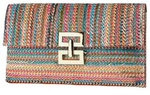 PORRASSO Bolso Clutch Paja Mujer Bolsa de Playa Paja Embrague Bolso Tejido para Verano Boda Viaje Vacaciones Color