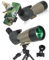Spotting Scope,Ultra HD 25-75X70 Telescope, Dual Focusing ED,Waterproof Scope FMC Lens-BAK4 Prism with Carrying Case Tripod for Target Shooting Hunting Bird Watching Wildlife Scenery (hunse)