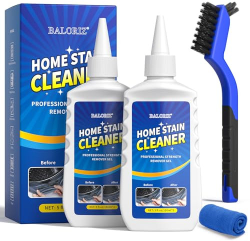 BALORIZ Mould Remover, 2 PACK Deep Mould Cleaner Gel, Powerful Household Black Stains Remover Gel for Toilet Washing Machine Seal Bathroom Kitchen Sink Tile Grout Stains (Unscented-02)