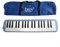 Alanmoship 37 Klaviertasten Melodica mit Tragetasche, 2 Mundstücke und Zubehör – Tragbares Keyboardinstrument für Schüler und Anfänger – erhältlich in 5 Farben (blau)
