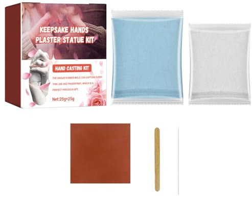 Calco Mani Coppia,Set di Impronte a Mano 3D per Coppie e Famiglia,Kit di Stampaggio a Mano,Kit Per Calco In Gesso Per Stampi Mani Coppia E Famiglie,Kit Di Stampaggio A Mano Coppia Impronta