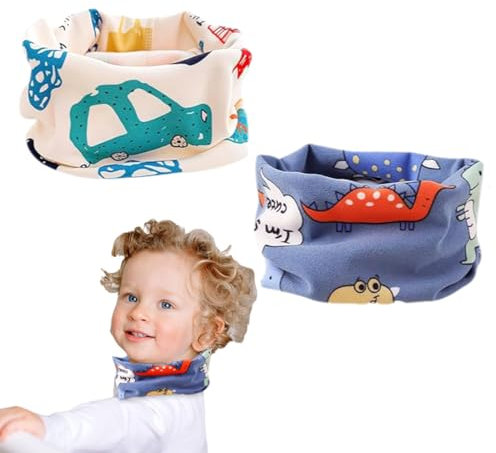 GHPKOTW 2 Pezzi Scaldacollo Bambini Sciarpa Scaldacollo Bambina,Bambini Multifunzione Bandana Tubolare Unisex Per Ragazzi E Ragazze,Bambino Sciarpa Collo Caldo