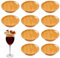 10 Stück Weinglas Topper Holz - Bambus Wine Glass Charcuterie Topper, Board Topper Holz Rund, Vorspeisenteller Weinglas Aufsatz, für Vorspeisenteller, Partys, Desserts