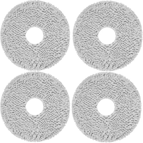 Générique Lot de 4 pièces Serpillères/Chiffon de Nettoyage pour Xiaomi X20+, X10+,pour Dreame L10s Pro 2, L10s Pro Ultra Heat, X40 Ultra Complete, L20 Ultra, L10s Pro,L10s Ultra, L10 Prime aspirateur