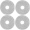 Générique Lot de 4 pièces Serpillères/Chiffon de Nettoyage pour Xiaomi X20+, X10+,pour Dreame L10s Pro 2, L10s Pro Ultra Heat, X40 Ultra Complete, L20 Ultra, L10s Pro,L10s Ultra, L10 Prime aspirateur