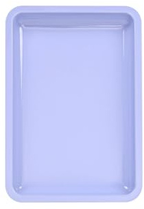 Stainless Steel Tray Purple,Rectangular Decorative Storage Organizer Tray For Nail Art Desktop Tools,Cosmetic Organiser,18 * 12.5 * 1.7cm