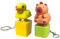2Pcs Fidget Toys, Duckeys Fidget Keycap Capybara Clicking Fidget Toy, Duck Keyring with Colorful Lights, Keycaps That Quack,Key Board Clicker, Stress Reliever Sensory Toys,Bag Charm for Adults