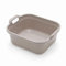 Aurora -10L Rectangular Washing Up Bowl with Handles – Durable, Scratch-Resistant Plastic Sink Basin – Easy to Clean – Ideal for Kitchen, Dishwashing & Utility Use – White (Mushroom)