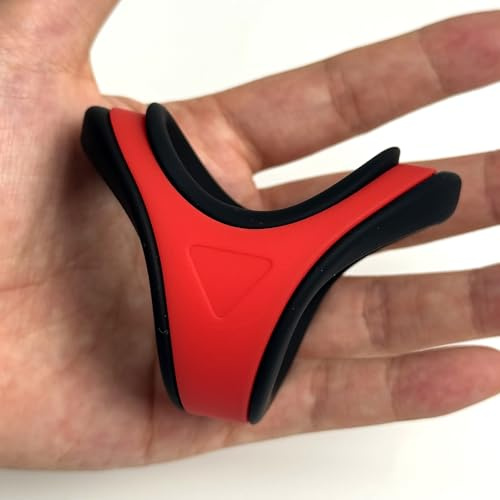 Schwarz rot Männer Penisringe Dreieckiger abnehmbarer Sperrierung Silikon | YILUQIFLY BDSM Flexibler Hodenring Erwachsene Paare Enhancer verzögerte Ejakulation Erektion sexspielzeug Verzögerungsring
