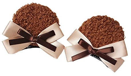 THINCAN 1 Paar Cartoon Hair Clips Cosplay Halloween Party Anime Kostüm Bärenohr Hairpins Für Themenkostüm Party Gunst