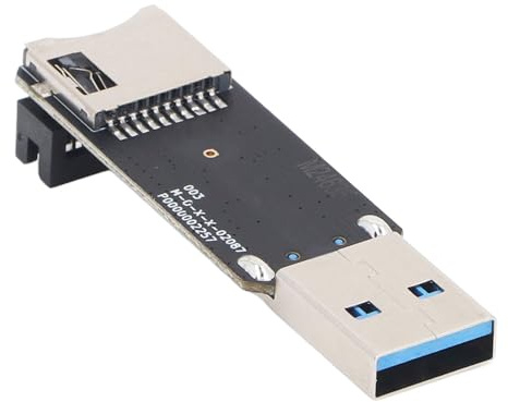 Alomejor Hochgeschwindigkeit EMMC USB3.0 Adapterleser f¨¹r schnelle Datentransfer, professioneller Adapter f¨¹r Micro SD Karten, unterst¨¹tzt Bildbrennvorg?nge und Micro-Storage Speicherkarten.