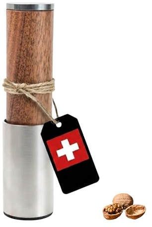 PAVLOVA’S Nussknacker aus Schweizer Walnussholz - Handgefertigt aus Nussbaum und Edelstahl - Sauberes manuelles Knacken - Filzboden - Geschenkbox - 10 Jahre Garantie - Limitierte Edition