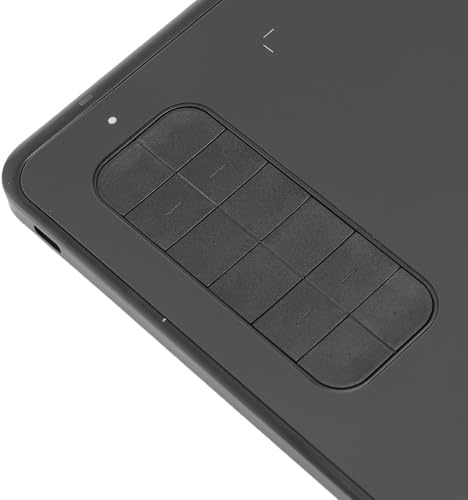 Eminchu Tableta de Dibujo Gráfico de área Grande de 10x6 Pulgadas, Tableta de Arte Digital con Lápiz de Nivel de Presión 8192 y 12 Teclas de Acceso Rápido, de Dibujo Independiente para Escritura,
