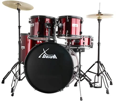 XDrum Rookie Batteria acustica completa - finitura Rosso Ruby