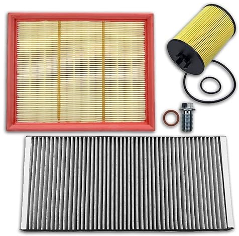 Inspektionspaket SET A 1x Luftfilter 1x Innenraumfilter (Pollenfilter) mit Aktivkohle 1x Ölfilter 1x Ölablass-Schraube 1x Dichtring für Ölablass-Schraube