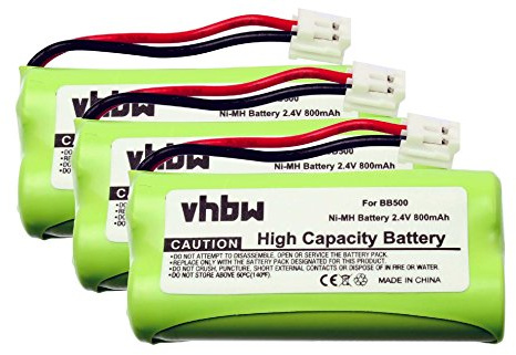 vhbw 3X Akku kompatibel mit Binatone MD2600