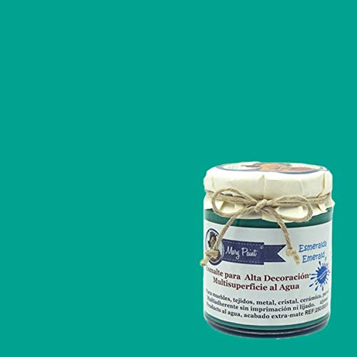 Pintura Multisuperficie al agua Mate efecto Chalk 250 (Verde Esmeralda)