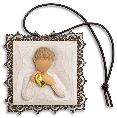 Willow Tree Heart of Gold Hanging Ornament