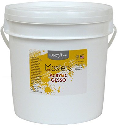 Kleine kapitäne von Rock Paint Farbe 440-704 Wirtschaft White Gesso Grundierung, Acryl, 1 l