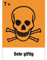Indigos UG Aufkleber Gefahrsymbol Einzelschild - 209x148mm - Sehr Giftig - selbstklebender Sicherheits Aufkleber für Tür oder Wand - Warnschild für Gebäude, Hotel, Büro, Firma, Haus, Praxis