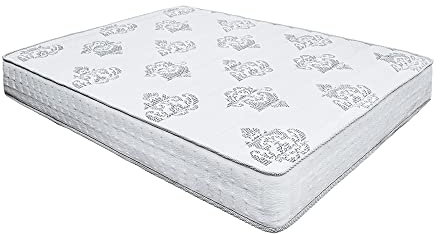 Classic Brands Decker Hybrid-Matratze mit Memory-Schaum und Federkernmatratze 25 cm (10 Zoll), nur Matratze Twin weiß