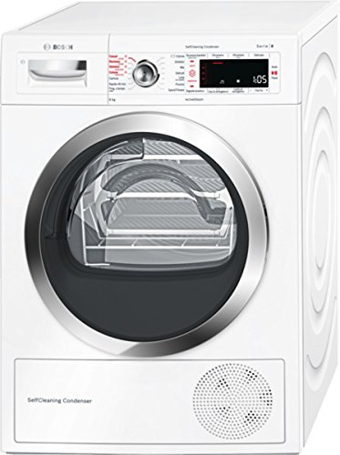 Bosch Serie 8 WTW855R8IT Independiente Carga frontal 8kg A++ Blanco - Secadora (Independiente, Carga frontal, Bomba de calor, Blanco, Botones, Giratorio, Derecho)