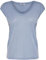 Only Onlsilvery S/S V Neck Lurex Top Jrs Noos Camiseta, Halogen Blue, M Mujer