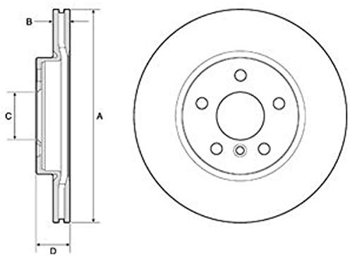 DELPHI 2x Bremsscheibe Vorne Ø294mm Höhe: 45,3mm Dicke: 22mm Belüftet BG4777C