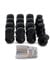 Black Wheel Nut and Locking Nut Set for Kia Picanto Alloy Wheels Part No. 12NM10B+N11B412