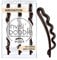 Invisibobble Waver pince à cheveux marron Pretty Dark x3 I Barettes cheveux femme et fille I Pince a cheveux marron avec fort tenue
